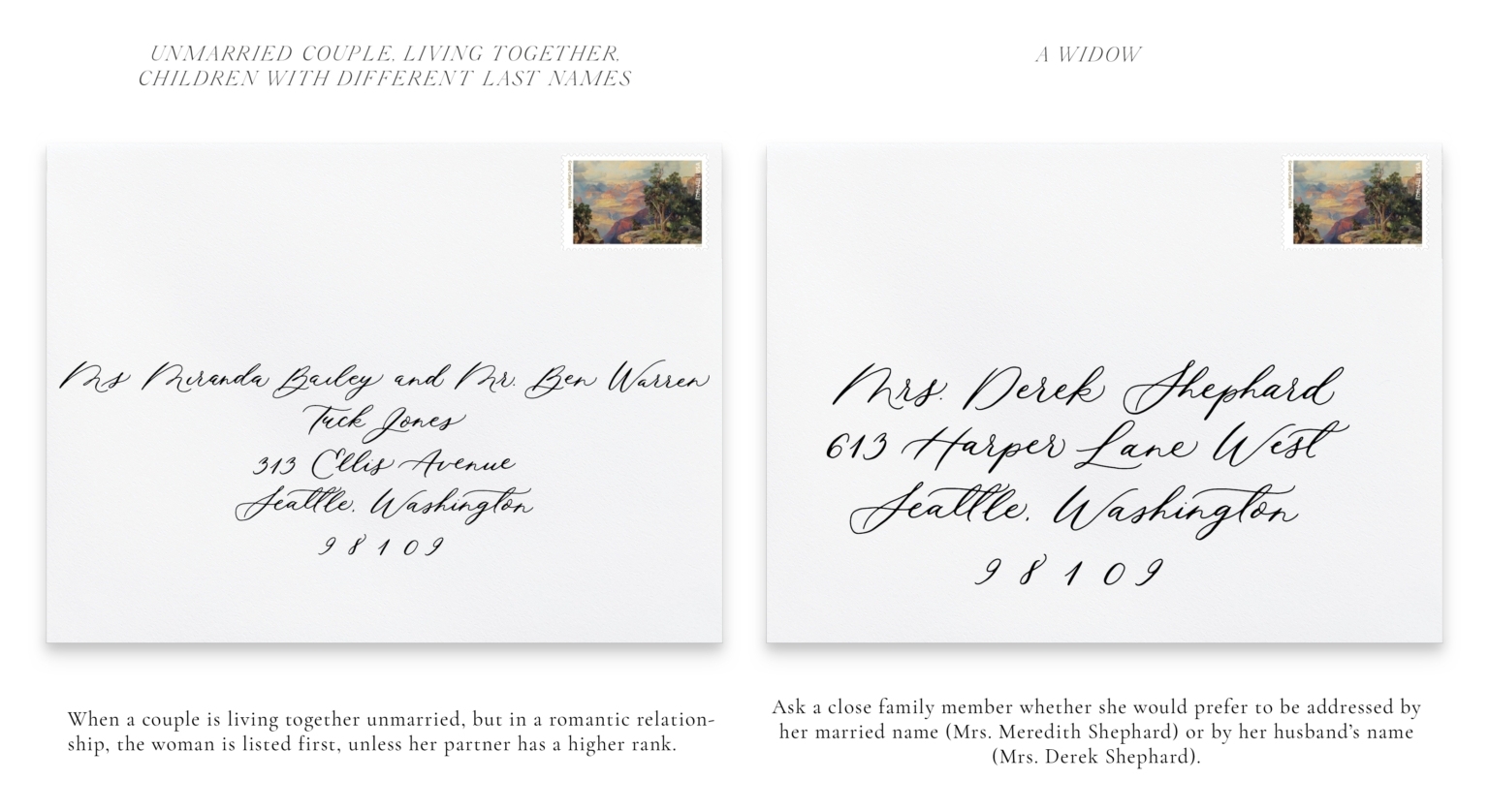 Wedding Invitation Etiquette: Envelope Addressing - lupineletters.com