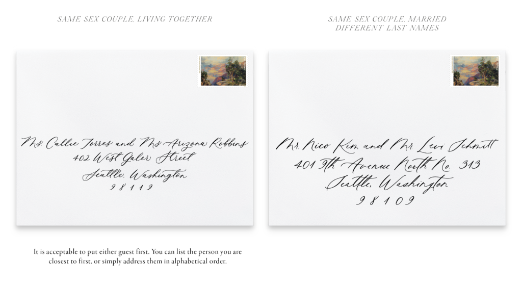 Wedding Invitation Etiquette Envelope Addressing Lupineletters